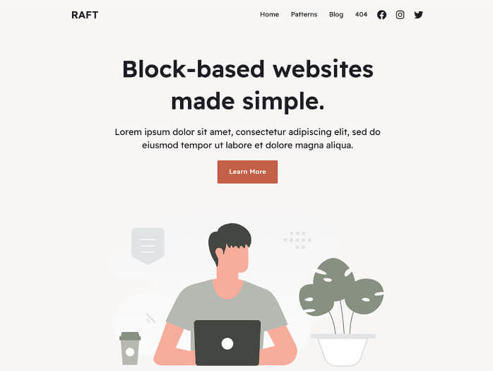 raft-free-block-theme